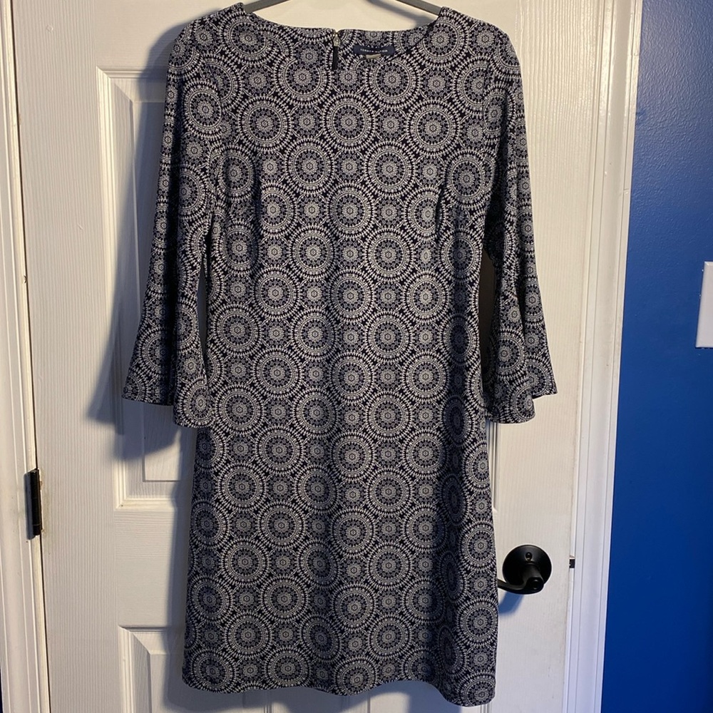 Tommy Hilfiger Printed Bell Sleeve Dress Size 6